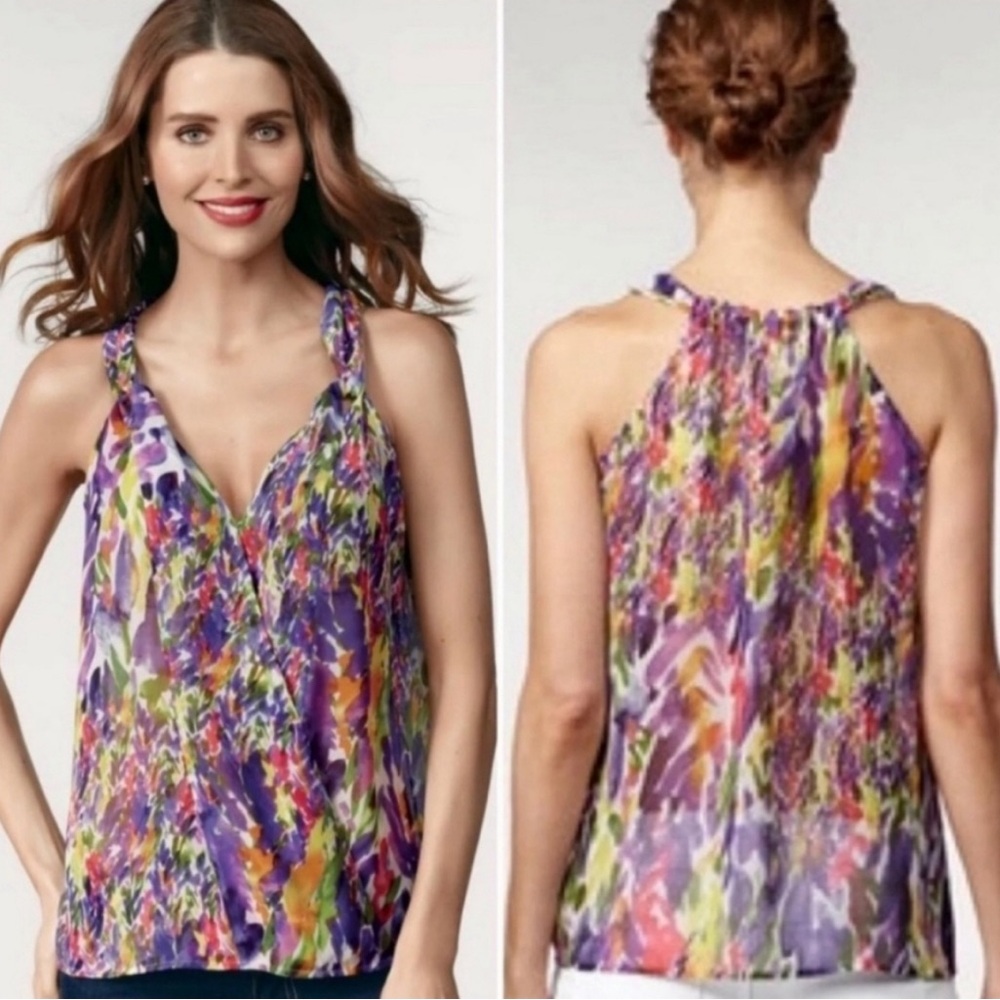 CAbi Petal Chiffon Wrap Tank Style Number 730